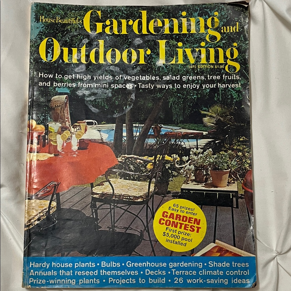 1975 House Beautiful Gardening and Outdoor Living Mag